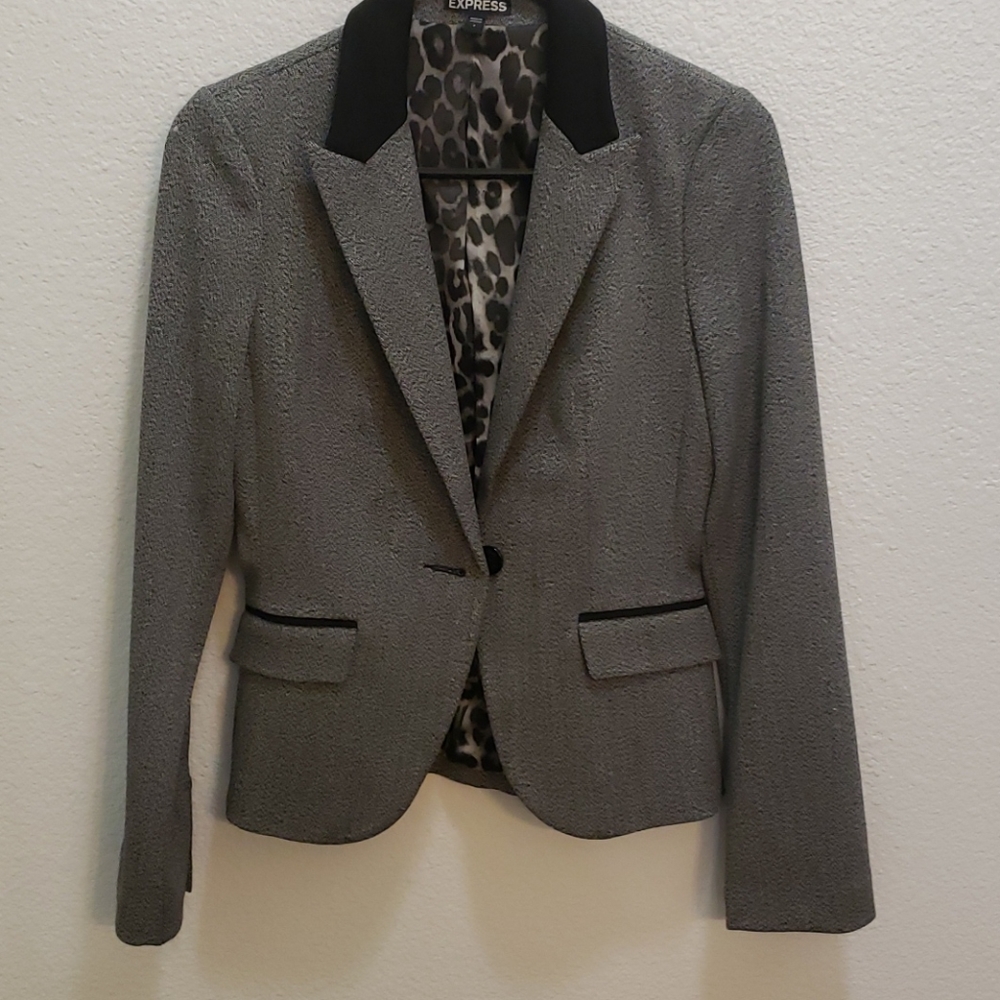 Express Gray Blazer